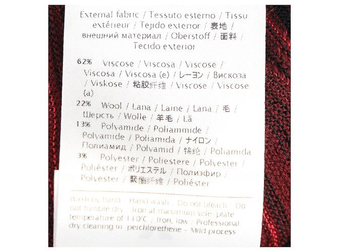 Oversized-Strickoberteil M Missoni mit Wave-Muster aus roter Viskose - Ansicht 6