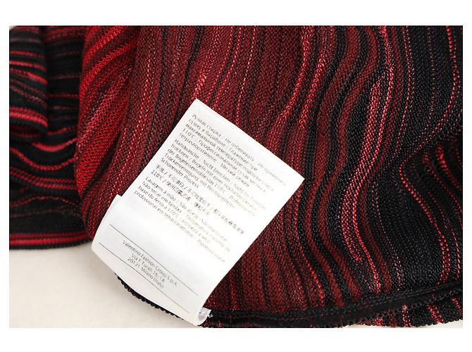 Oversized-Strickoberteil M Missoni mit Wave-Muster aus roter Viskose - Ansicht 8