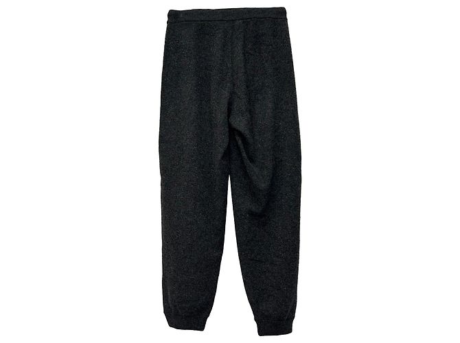 Moncler Drawstring Joggers Pants in Grey Wool - view 4