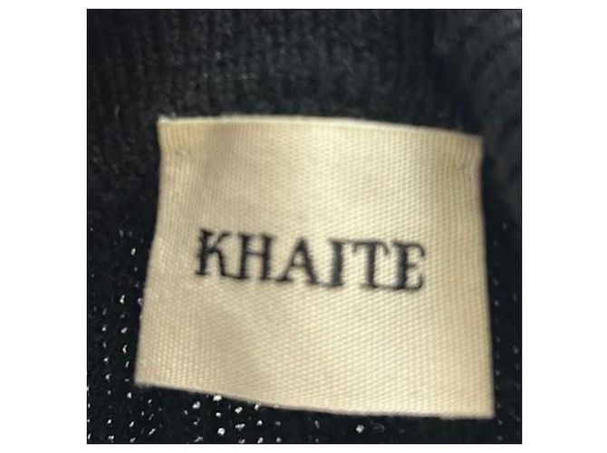 Khaite Hans gerippter Polo-Strickpullover aus schwarzem Kaschmir - Ansicht 5