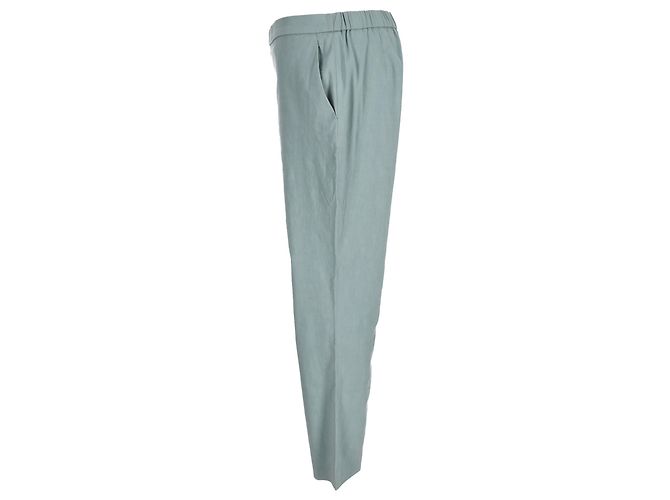 Theory Hose aus hellblauem Leinen - Ansicht 2