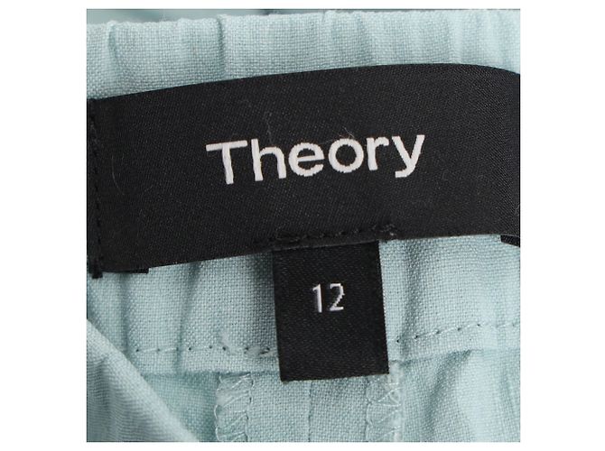 Theory Hose aus hellblauem Leinen - Ansicht 4