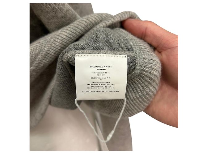 Michael Kors Collection Sweatshirt mit asymmetrischem Cutout aus grauer Baumwolle - Ansicht 5