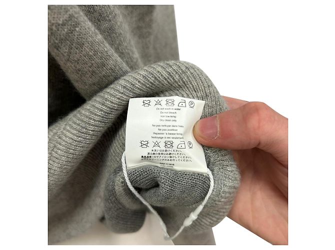 Michael Kors Collection Sweatshirt mit asymmetrischem Cutout aus grauer Baumwolle - Ansicht 6