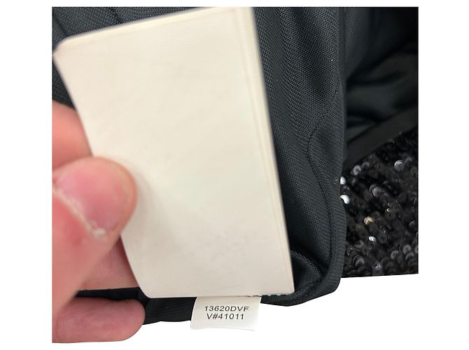Pailletten-Maxikleid Diane von Furstenberg aus schwarzer Polyamid - Ansicht 3