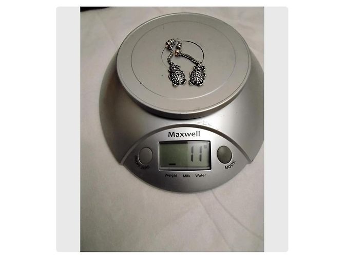 Alexander McQueen Orecchini Scarabeo Egyptian Revival Argento - vista 4