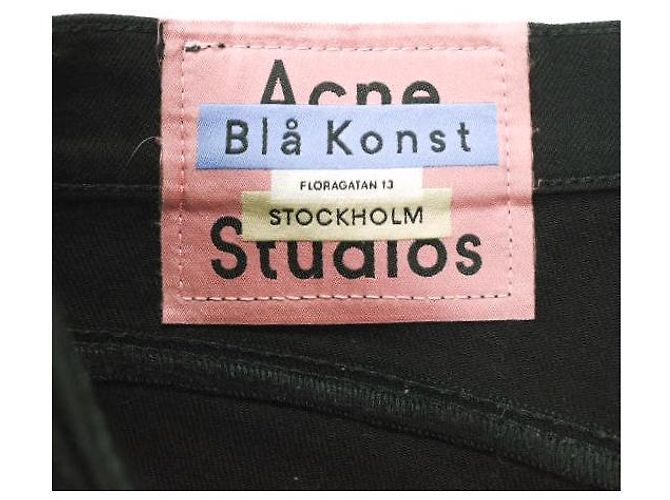Jeans in cotone Acne Studios Bla Konst Nero - vista 3