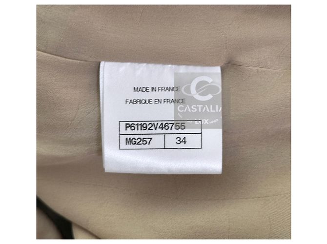Chanel Chaqueta Iconic de Tweed Beige Arena Primavera 2019 Dorado - vista 9