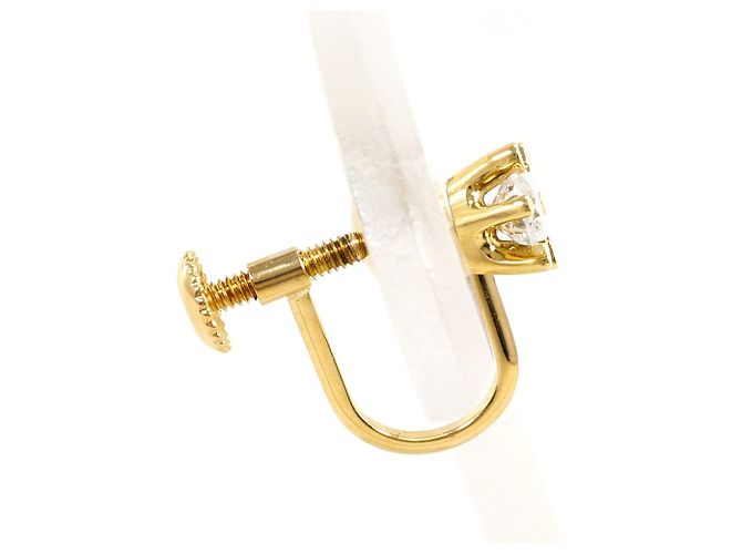 Autre Marque Orecchino a clip in oro giallo 18K con diamante D'oro - vista 2