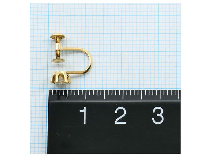 Autre Marque Orecchino a clip in oro giallo 18K con diamante D'oro - vista 3