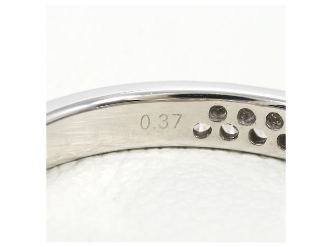Autre Marque Anello a fascia in oro bianco 18K con diamante D'oro - vista 6