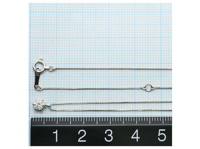 Autre Marque PT900 Platin-Halskette mit VVS1 Diamant - Ansicht 5