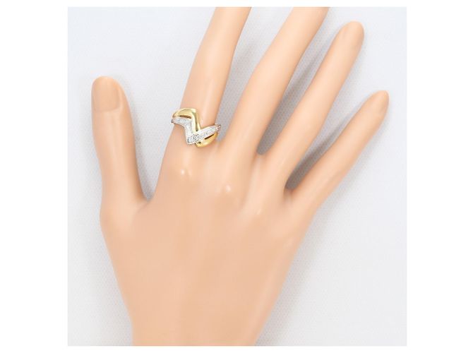 Autre Marque PT850 Platin- und 18K Gelbgold-Ring Golden - Ansicht 7
