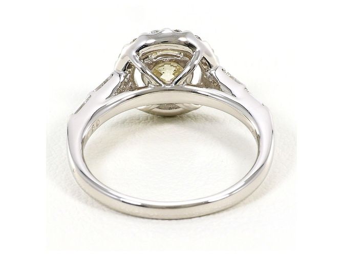 Autre Marque Platin-Ring mit gelbem Diamanten - Ansicht 4