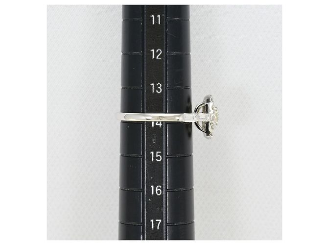 Autre Marque Platin-Ring mit gelbem Diamanten - Ansicht 8