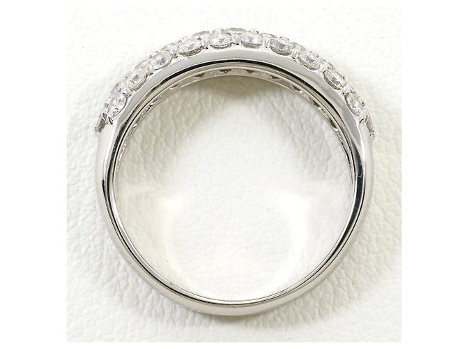 Autre Marque PT900 Platinring mit Diamant - Ansicht 3