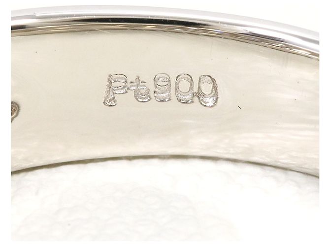 Autre Marque PT900 Platinring mit Diamant - Ansicht 5