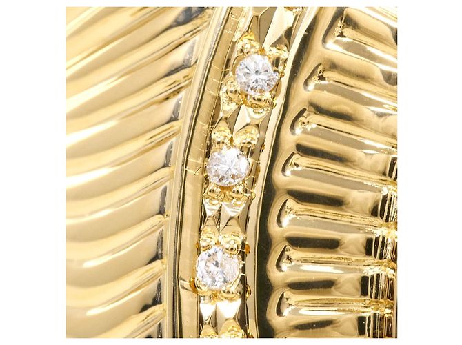 Autre Marque 18K Gelbgold-Ring mit Diamant Golden - Ansicht 2