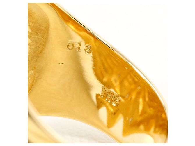 Autre Marque 18K Gelbgold-Ring mit Diamant Golden - Ansicht 5