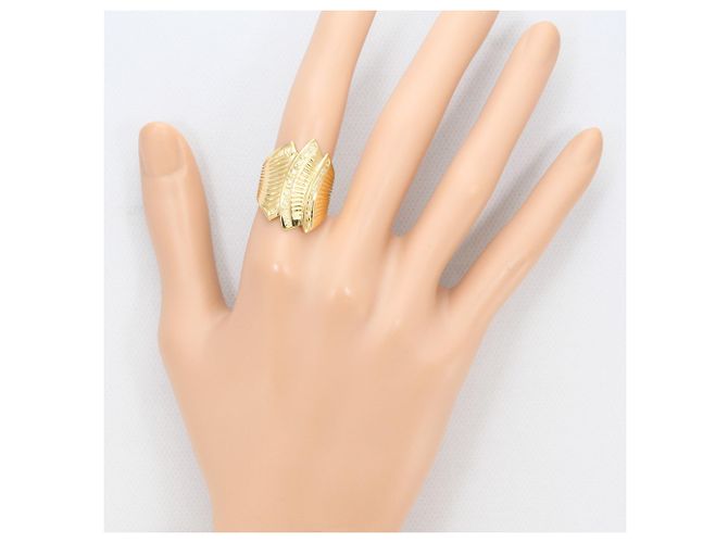 Autre Marque 18K Gelbgold-Ring mit Diamant Golden - Ansicht 6