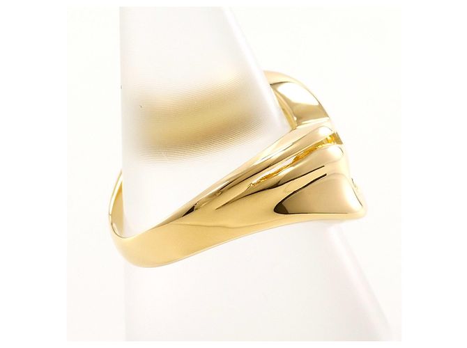 Autre Marque 18K Gelbgold-Ring mit Diamant Golden - Ansicht 3