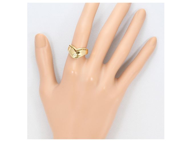 Autre Marque 18K Gelbgold-Ring mit Diamant Golden - Ansicht 6