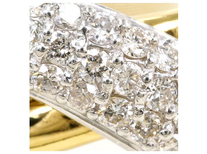 Autre Marque Ring aus Platin und Gelbgold mit Diamant Golden - Ansicht 2