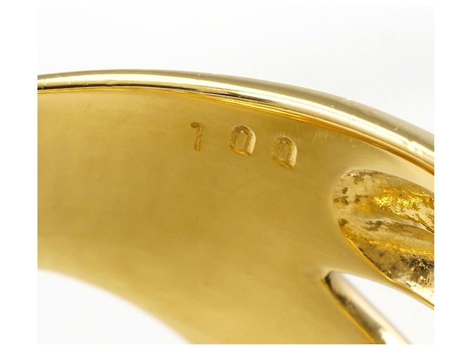 Autre Marque Ring aus Platin und Gelbgold mit Diamant Golden - Ansicht 6