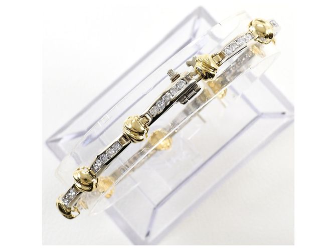Autre Marque Bracciale con charm in oro 14K con diamante D'oro - vista 3