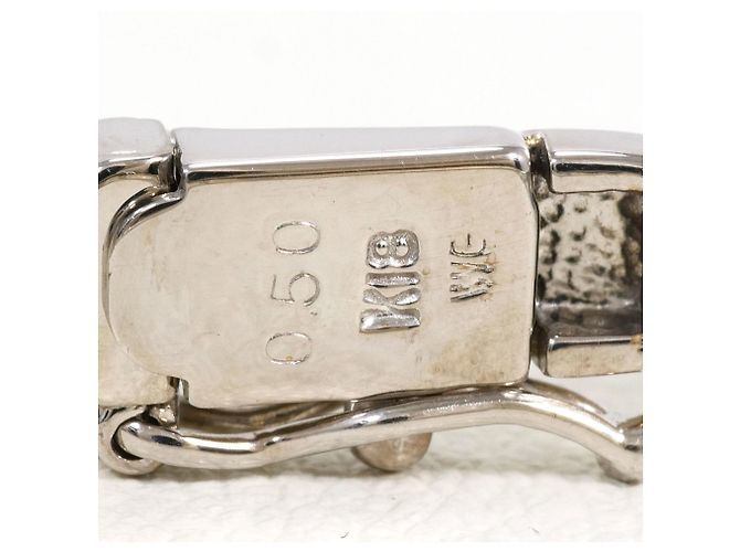 Autre Marque Bracciale con charm in oro bianco 18K con diamanti D'oro - vista 4