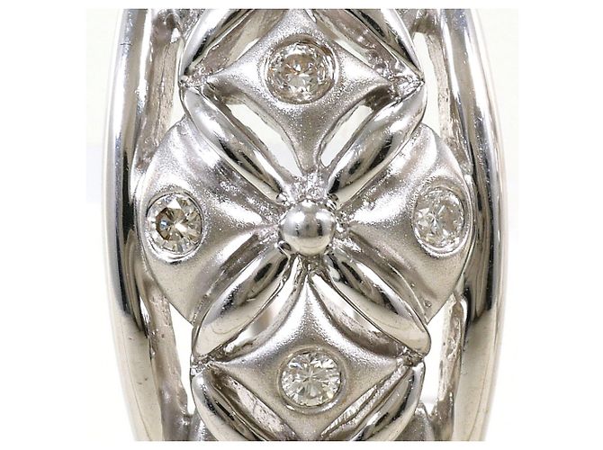 Autre Marque Orecchini a lobo in oro bianco 18K e diamanti D'oro - vista 2