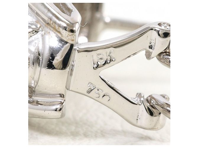 Autre Marque Orecchini a lobo in oro bianco 18K e diamanti D'oro - vista 4
