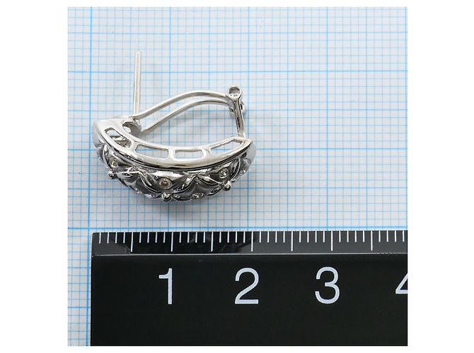 Autre Marque Orecchini a lobo in oro bianco 18K e diamanti D'oro - vista 5