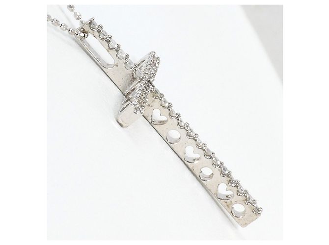 Autre Marque 18K Weißgoldkette mit Diamant Golden - Ansicht 2