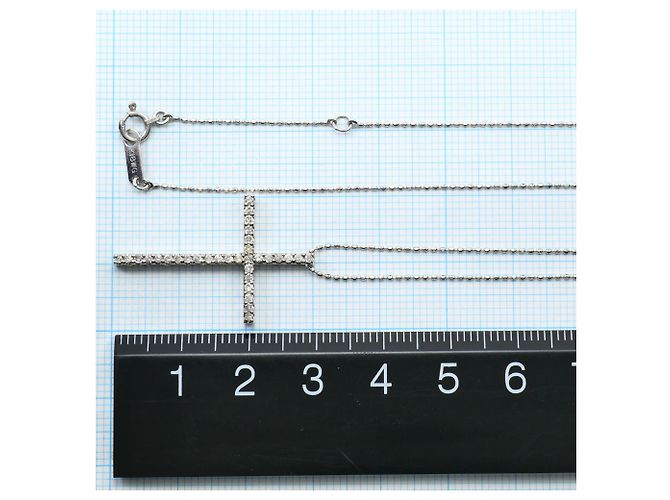 Autre Marque 18K Weißgoldkette mit Diamant Golden - Ansicht 5