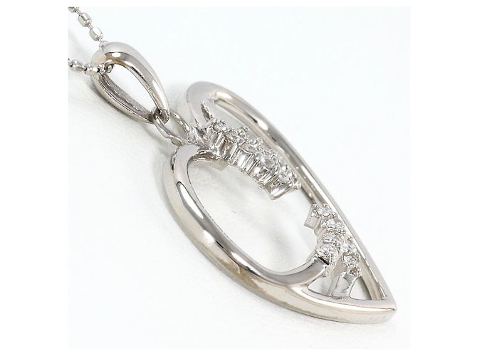 Autre Marque 18K Weißgoldkette mit Diamant Golden - Ansicht 2