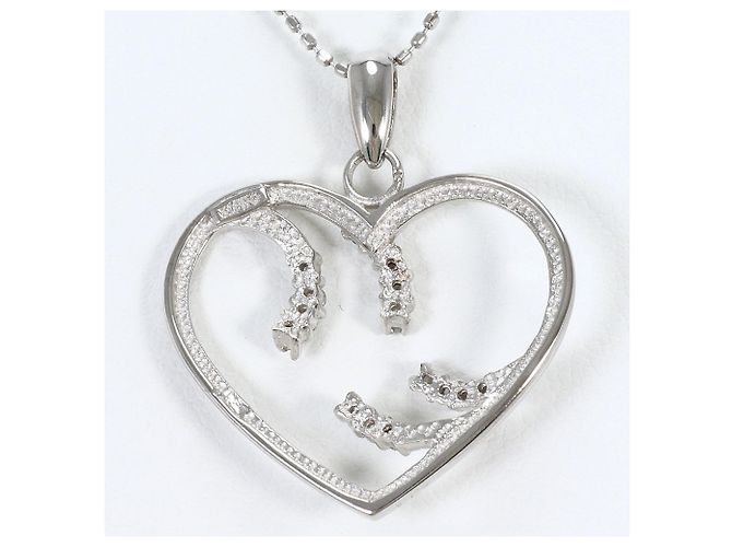 Autre Marque 18K Weißgoldkette mit Diamant Golden - Ansicht 3