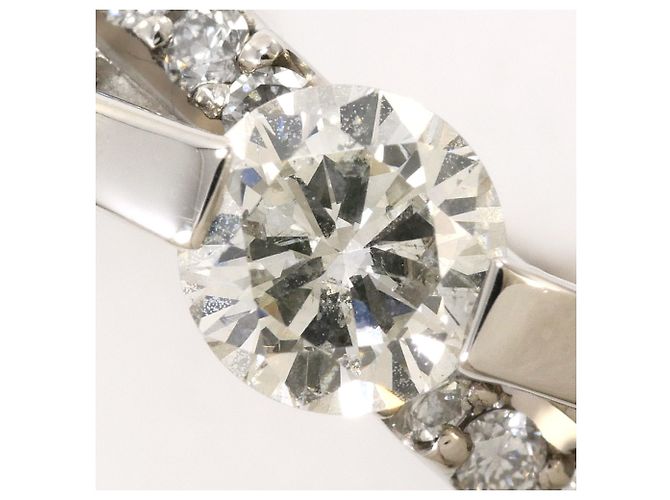 Autre Marque 18K Weißgold-Ring mit Diamant Golden - Ansicht 2