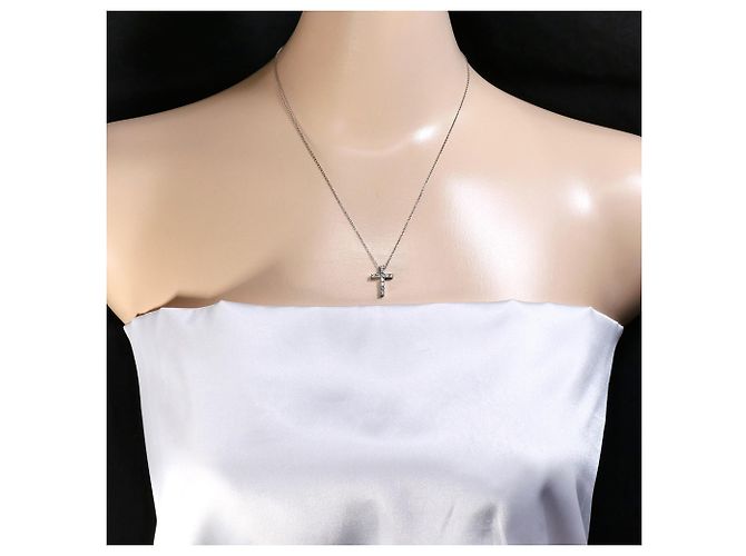 Autre Marque 18K Weißgoldkette mit Diamant Golden - Ansicht 6