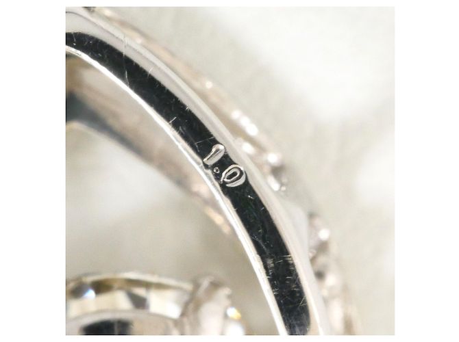 Autre Marque Platinhalskette mit Diamantanhänger - Ansicht 4