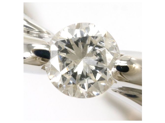 Autre Marque PT1000 Platinring mit Diamant - Ansicht 2