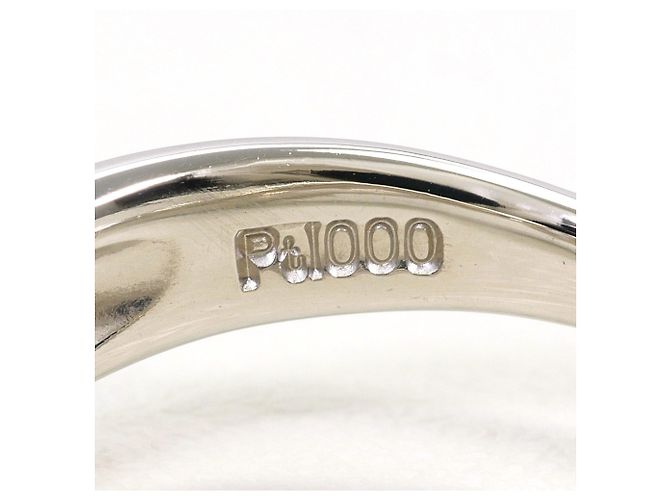 Autre Marque PT1000 Platinring mit Diamant - Ansicht 5