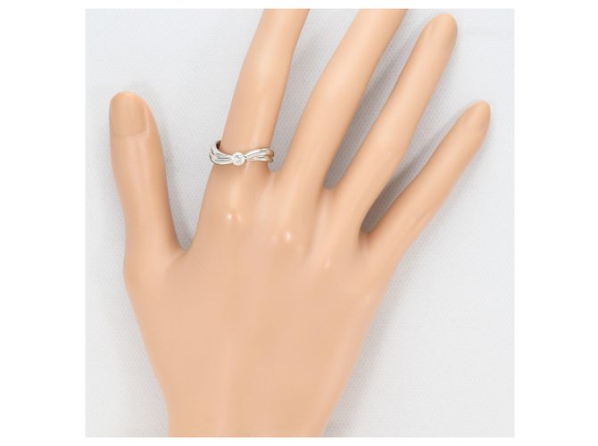 Autre Marque PT1000 Platinring mit Diamant - Ansicht 7