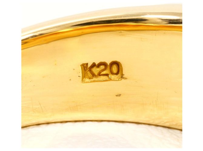 Autre Marque K20 Gelbgold Diamantring Weiß - Ansicht 6