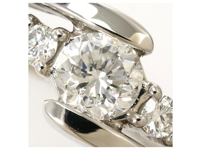 Autre Marque Platinring mit Diamant - Ansicht 2
