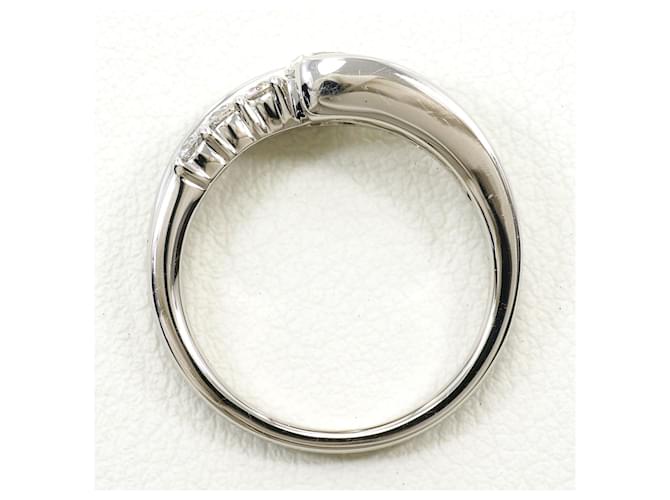 Autre Marque Platinring mit Diamant - Ansicht 3