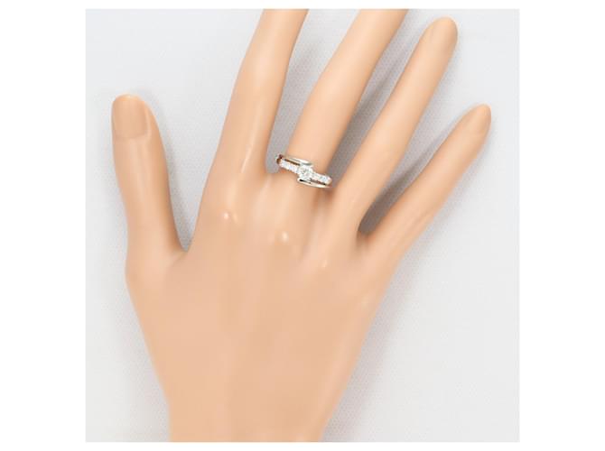 Autre Marque Platinring mit Diamant - Ansicht 8