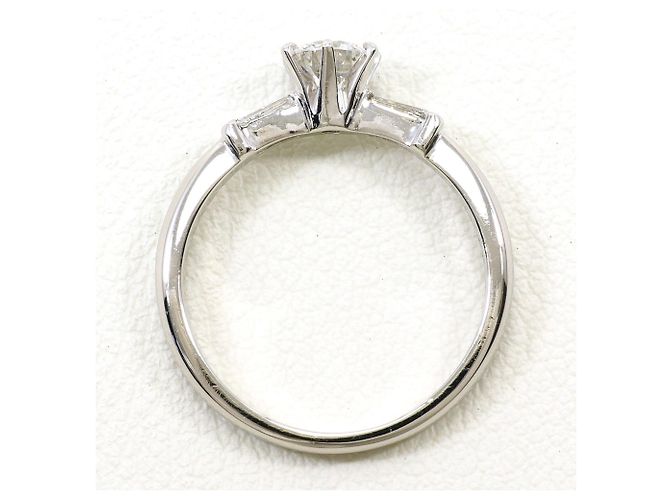 Autre Marque Anello a fascia in platino con diamante - vista 3