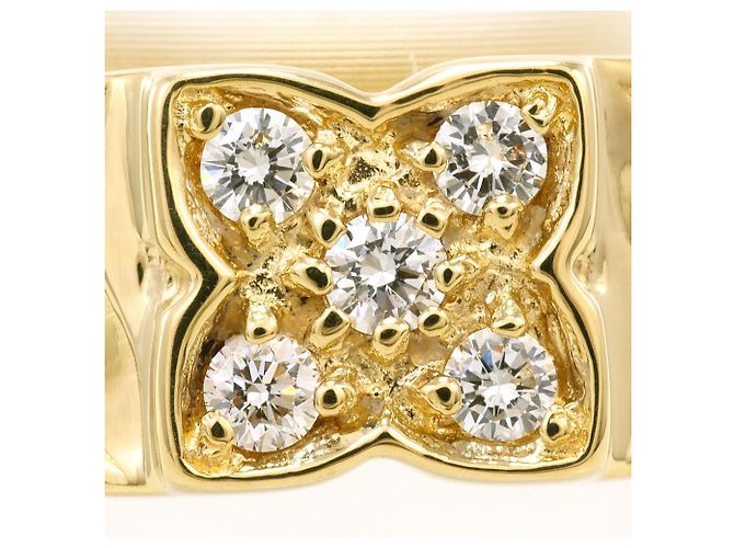 Autre Marque 14K Gelbgold-Ring mit Diamant Golden - Ansicht 2