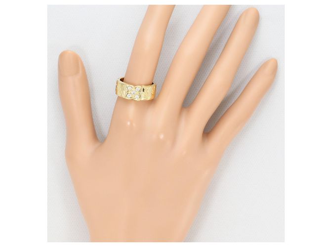Autre Marque 14K Gelbgold-Ring mit Diamant Golden - Ansicht 6